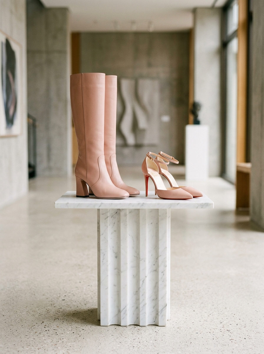 بوت چرمی زنانه Minimal Rose